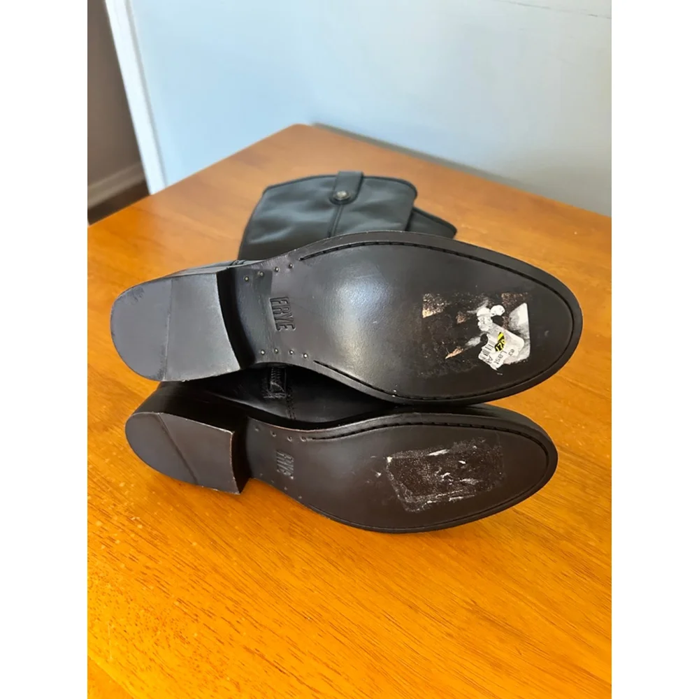 FRYE Melissa Button Leather Boots SZ 6 - Picture 4 of 11